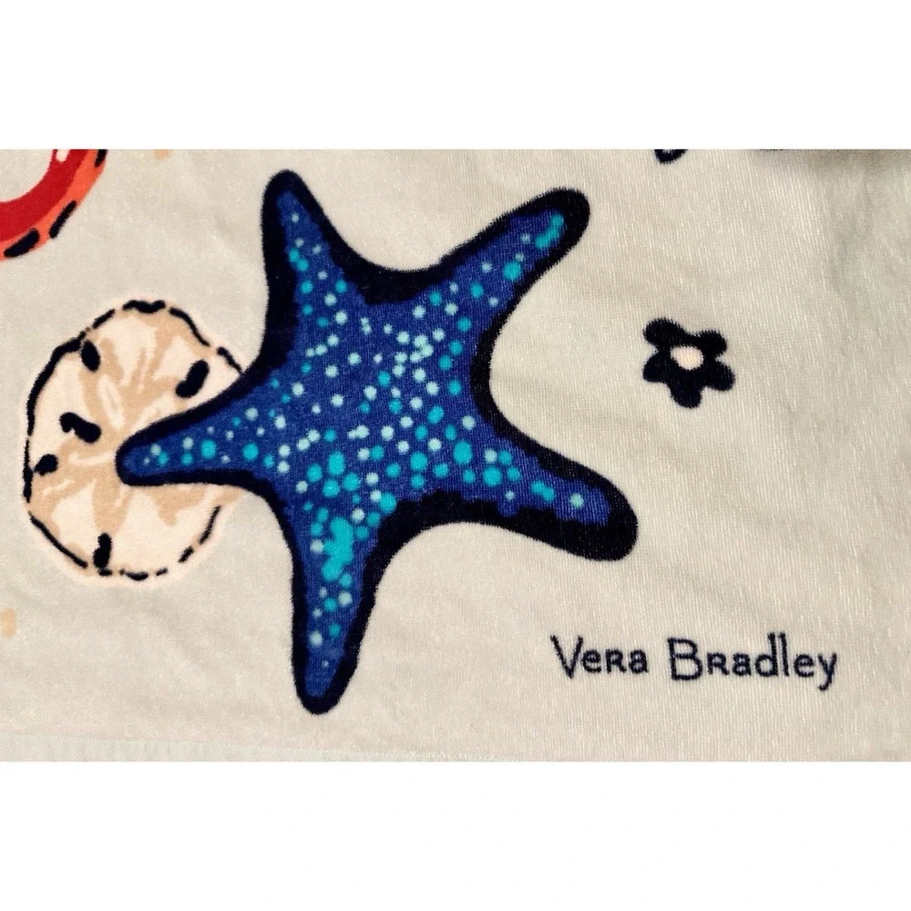 Vera Bradley Beach Blanket Towel in Bag SEA LIFE Ocean Octopus Sea Starfish Bag